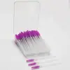Caja de 50 Piezas Varilla de Cristal Espiral Multicolor de Un Solo Uso Cepillo para Lavar Pestañas Cejas Pestañas Doble Propósito Stock Listo Venta al por Mayor