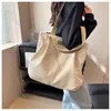 Bolsa de Lona Versátil Casual Personalizada de Grande Capacidade 2023 Nova Bolsa Tote Versátil para o Dia a Dia Bolsa Tote Versátil para Estudante Universitária