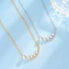 Collar de Perlas con Secuencia de Frutas de Plata Esterlina S925 Lujo Accesible Diseño Nicho Otoño e Invierno 2024 Nueva Cadena Clavicular Smile