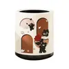 Lixeira para Casa Cozinha Sala de Estar Estilo Retrô Grande Capacidade Quarto com Tampa Alto Valor Estético Cesta de Papel Fofa