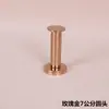 Ganchos de Oro Rosa para Exhibidores de Tienda de Ropa, Perchas de Punto Único de Oro Rosa para Artículos de Piel, Ganchos de Cabeza Redonda