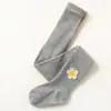 Novedad de Primavera y Otoño Calcetines Rayados de Girasol para Niñas, Calcetines de Algodón Canalé para Bebés, Calcetines de Baile