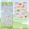 Pegatinas de Espuma Creativas de Animales de Dibujos Animados 3D para Recompensas Infantiles, Decoración de Fundas de Teléfono, Pegatinas de Burbujas Lindas y Creativas