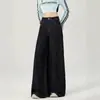 Pantalones de Pierna Ancha para Mujer, de Cintura Alta, Cómodos, Elegantes, Favorecedores para Figura de Pera, Realzan la Altura, Adelgazantes, Favorecedores de Figura, Versátiles, Nuevos