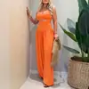 Novedades de Ropa para Mujer Verano 2026: Mono de estilo europeo y americano para vacaciones transfronterizo, de color liso, holgado, casual, con tirantes y pierna ancha