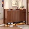 Zapatero de madera maciza para uso doméstico, nuevo modelo 2026, gran capacidad, adecuado para entradas y pasillos, zapatero a prueba de polvo