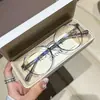 Armação de Óculos para Miopia Retro Marrom Frio para Mulheres, Armação Redonda de Alta Qualidade para Óculos Comuns, Luz Azul Anti-Azul, Pode Ser Equipado com Lentes de Grau
