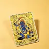 Thangka Táctil Dorado: Lienzo especial para pintar el Thangka de los ocho zorros guardianes de Zaki Lhamo, representando sus vidas pasadas y presentes, 4*5cm