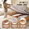 Cama de Cuero Estilo Tronco Minimalista Moderno 2025 Nueva Cama de Almacenamiento para Dormitorio 1.8m Cama Doble con Cubierta Suave