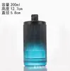 Botella de Aromaterapia de Rayas Verticales en Stock, Botella Difusora de Fragancia, Botella Vacía Difusora de Caña sin Llama, Botella de Vidrio Transparente para Decoración del Hogar