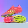 Zapatos de Fútbol para Niños Cruzados del Mundo para Niños, Adolescentes, Estudiantes, Niñas, Tachones Tf, Clavos Largos Ag, Zapatos Deportivos de Entrenamiento para Competición