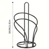 Portarrollos de Cocina, Soporte Vertical de Hierro para Mesa de Restaurante con Acabado Galvanizado de Lujo, Portarrollos Creativo para Trapos