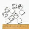 Diamante de cristal de alta calidad, blanco, cuadrado, largo, plateado, garra, cosido a mano, para manualidades, ropa, zapatos, bolsos, accesorios de joyería.