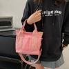 Fábrica Direct saco de lona saco portátil crossbody lancheira grande capacidade materna e infantil saco moda moda ombro mensageiro saco para as mulheres