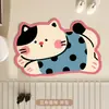 Tapete de Banheiro com Tema de Gato, Tapete Absorvente para Vaso Sanitário, Carpete de Banheiro Antiderrapante de Terra de Diatomáceas