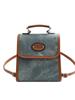 Mochila Retro Estilo Universitario Transfronteriza para Mujer 2026 Nueva Mochila Coreana de Gamuza Versátil Bolso de Mano y Bolso Cruzado