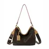 Bolso Grande de Alta Gama Guti Kou Original para Mujer, Bolso Tote Retro para Debajo del Brazo con Correa Ancha para el Hombro, Bolso Cruzado de un Solo Hombro para Mujer