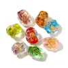 Hanyuyuan Polvo de Lámina de Vidrio de Forma Irregular de Colores Cuentas Sueltas Accesorios DIY Artesanías de Cuentas Accesorios para Joyería Cuentas de Vidrio