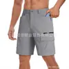 Pantalones Cortos de Verano para Hombre de Color Sólido, Estilo Americano, de Trabajo Casual, con Múltiples Bolsillos, Cinco Puntos, para Exteriores, Venta Caliente 2026, Transfronterizo Personalizado
