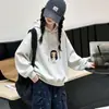 Ropa Infantil Transfronteriza al por Mayor Sudadera para Niñas 2026 Otoño Nuevo Estilo Infantil Holgada Estilo Coreano Top Niños Medianos y Grandes con Capucha Moderna