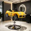 Asiento para Corte de Cabello para Niños Peluquería Juguete Eléctrico Coche de Dibujos Animados Silla para Corte de Cabello para Bebés y Niños para Peluquería