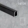 Luz led lineal empotrada en ranura de aluminio negro tira de luz de titanio negro para sala de estar ranura de encaje lineal brillante oculta
