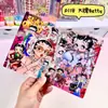 Caderno Original Cartoon A7 Acrílico de Folhas Soltas, Caderno de Estudante Anime Estética Fofa Feminina