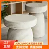 Mesa de café con imitación de mármol y cemento, Mesa de té para vestíbulo de hotel estilo madera, Tablero de mesa ligero para interior, Hecho a medida de alta gama