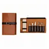 Bolsa de almacenamiento para herramientas de cuchillo de tallado portátil Bolsa enrollable para cuchillos de cuero Crazy Horse Bolsa de almacenamiento para herramientas cruzada Caja de herramientas