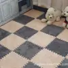 Etiquetado Transfronterizo Alfombrilla de Espuma Cortable para Empalmar Alfombra de Piso Alfombra de Dormitorio Manta de Cama Niña Linda Alfombra de Gamuza Lavable a Máquina
