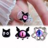 Joyería de uñas de celebridades en línea, nuevos ojos de diablillo, dopamina, dibujos animados, lindo monstruo de Halloween, taladro de uñas de metal