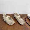 Zapatos de Princesa para Niñas 2025 Nuevo Verano Infantiles Zapatos de Cristal Aisha Zapatos de Cuero de Suela Blanda Sandalias de Moda Red de Malla para Mujer