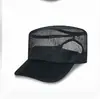 Gorra de Seguridad para Hombre Verano Malla Transpirable Nueva Gorra de Guardia de Seguridad Gorra de Servicio Propiedad de Seguridad Negra Gorra Plana para Hombre