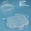 Caja de Plástico Transparente Rectangular Caja de Exhibición para Herramientas de Ferretería Piezas Caja de Almacenamiento para Tarjetas Papelería con Tapa Caja para Cuentas