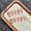 Estilo Princesa Olho de Gato Francês Borboleta Peças de Manicure Vestíveis Feitas à Mão Clareamento de Alto Padrão Manicure de Luxo Leve Manicure Vestível Manicure Atacado