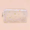 Bolsa cosmética transparente linda con estampado de frutas, bolsa de almacenamiento portátil para mujer, impermeable, bolsa de regalo, estuche, pvc, jalea transparente