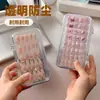 Caixa de armazenamento de esmaltes de grande capacidade, caixa de armazenamento de acessórios transparente multifuncional empilhável