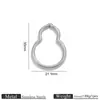 Acero Inoxidable Chapado en Oro de 18K, Accesorios Geométricos Huecos con Forma de Rayo para Pendientes, Collares y Colgantes Hechos a Mano