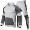 AliExpress outono e inverno 2023 novo terno masculino com costura casual calça de manga longa terno suéter esportivo para casal