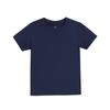Camiseta Pesada para Niños, Algodón Peinado, Color Sólido, Manga Corta, Tallas Medianas y Grandes para Niños, Que Absorbe la Humedad, Cuello Redondo