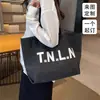 Bolsa de Lona de Grande Capacidade para Ir ao Trabalho e Sair, Logotipo Impresso Personalizado, Elegante Feita em Casa Ampliada e Espessada Bolsa Ecológica para Eventos de Presente