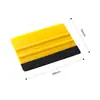 Ferramentas para Aplicação de Película Automotiva Raspador Quadrado com Pano de Veludo Raspador para Película à Prova de Explosão Publicitária Envelopamento de Carro Invisível Raspador para Película de Mudança de Cor