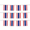 Tela de Fondo Bandera de Tailandia Transfronteriza Decoración Celebración Día Nacional Cadena de Banderas Abanico de Bandera Bandera de Mano