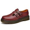 Zapatos Mary Jane de Moda Primavera 1463 Zapatos Bajos Martin Estilo Británico para Mujer Hebilla Cuadrada Retro Casual Zapatos de Plataforma para Mujer