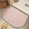 Alfombra de suelo absorbente de baño de moda, felpudo antideslizante para entrada de baño, alfombrilla de suelo de tierra de diatomeas para baño del hogar