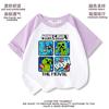 Minecraft Mc Ropa Periférica Camisetas de Manga Corta para Niños Tops de Verano de Manga Raglán para Niños y Niñas Camisetas Básicas para Niños 7