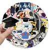 50 Adesivos de Temporada de Formatura Feliz Formatura Decoração de Desenho Animado Capa de Celular da Moda Adesivos à Prova d'Água para Computador, Copo d'Água, Fones de Ouvido