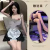 Disfraz Navideño Qiaozi Talla Extra Atuendo de Sirvienta Nuevo Sexy y Tentador Conjunto de Camisón de Encaje