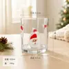 Fabricante produz copos de vidro pintados à mão, copos de água de vidro transparente, copos para bebidas e leite soprados à mão, copos fofos de grande capacidade