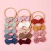 Accesorios para el cabello para niños europeos y americanos de gran venta en comercio exterior, lindo lazo de pana para bebé, correa para el cabello, diadema elástica de nailon para bebé